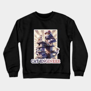 Cat Engineer Crewneck Sweatshirt